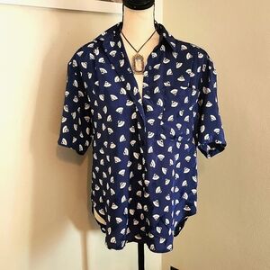 Asian fans vinatge top